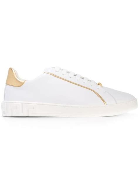 versace classic contrast trim sneakers|versace sneakers white label.